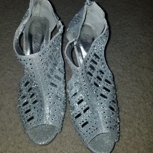 Silver heels